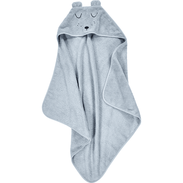 Alvi® Frottier-Set Kaputzenbadetuch & Waschhandschuh hellblau Meist gekauft