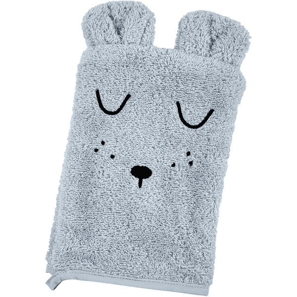 Alvi® Frottier-Set Kaputzenbadetuch & Waschhandschuh hellblau Meist gekauft