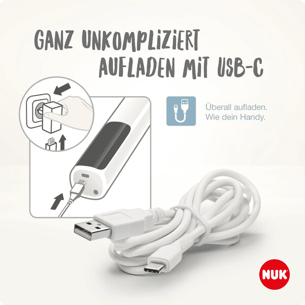 NUK elektrische Doppelmilchpumpe Soft & Easy mit Akku und weicgen Brustaufsätzen inkl. Babyflasche Perfect Match 150ml Preisnachlass