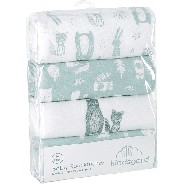 kindsgard Molton-Spucktücher handklad 4er-Pack mint Wochenangebot
