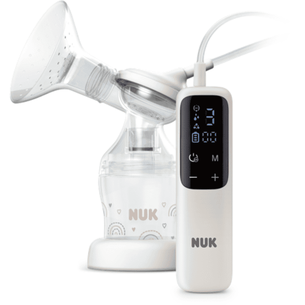 NUK elektrische Einzelmilchpumpe Soft & Easy mit Akku und weichen Bustausätzchen inkl. Babyflasche Perfect Match 150ml Online Shopping