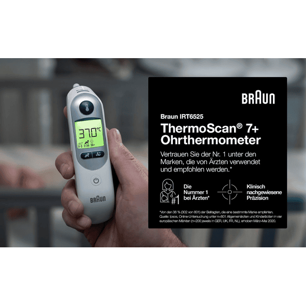 BRAUN Ohrthermometer ThermoScan 7 plus Jubiläumsangebot