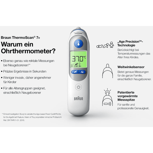 BRAUN Ohrthermometer ThermoScan 7 plus Jubiläumsangebot
