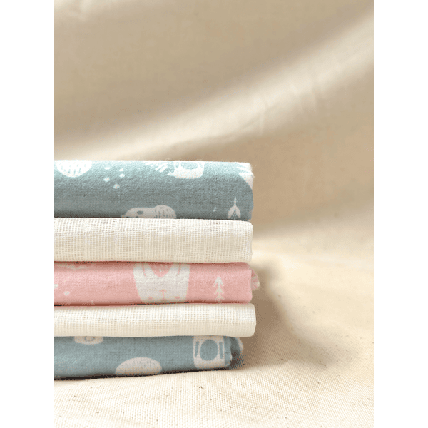 kindsgard Molton-Spucktücher handklad 4er-Pack blau Bestseller