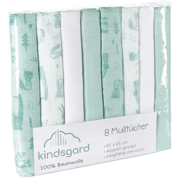 kindsgard Mullwindeln bovbov 8er-Pack mint