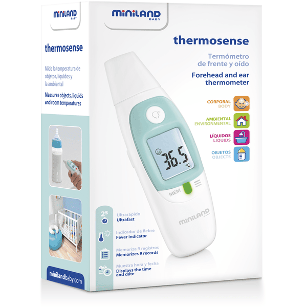 miniland Kontaktthermometer thermosense für Ohr und Stirn Nur noch ein Tag übrig