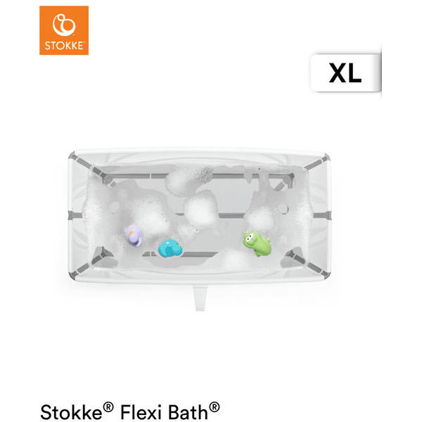 STOKKE® Badewanne Flexi Bath XL™ extra groß weiß mit hitzeempfindlichem Stöpsel ab der Geburt Verkauf