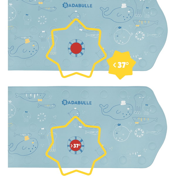 badabulle Badematte XXL mit Thermometer Meerestiere Günstig kaufen