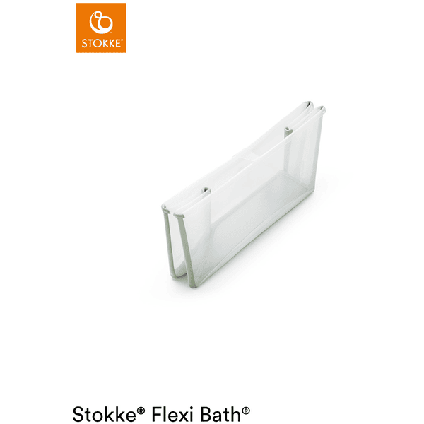 STOKKE® Badewanne Flexi Bath™ Set mit hitzeempfindlichem Stöpsel transparent grün ab der Geburt Weihnachtsangebot