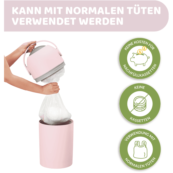 chicco Windeleimer Odour Off pink Große Rabatte