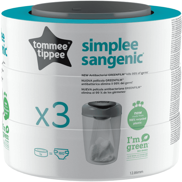 Tommee Tippee Nachfüllkassetten Sangenic Simplee Windeleimer 9er Set Zeitbegrenzte Promotion