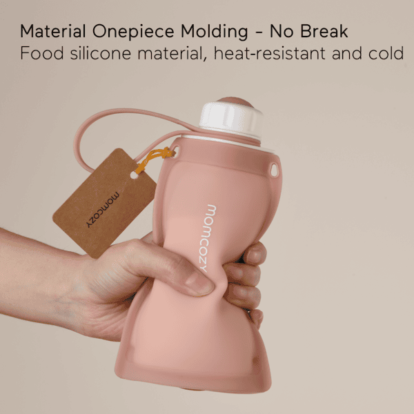 momcozy Muttermilchbeutel aus Silikon, 5 Stück rosa Nur für heute
