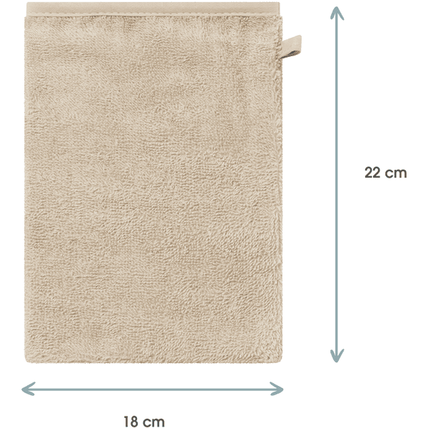 kindsgard Waschhandschuhe vasklude 4er-Pack beige Nur noch ein Tag übrig