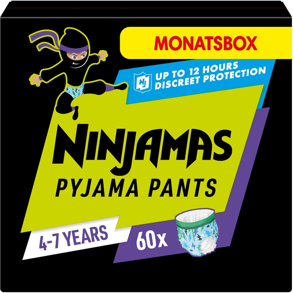NINJAMAS Pyjama Pants Monatsbox für Jungs, 4-7 Jahre, 60 Stück Hotsell
