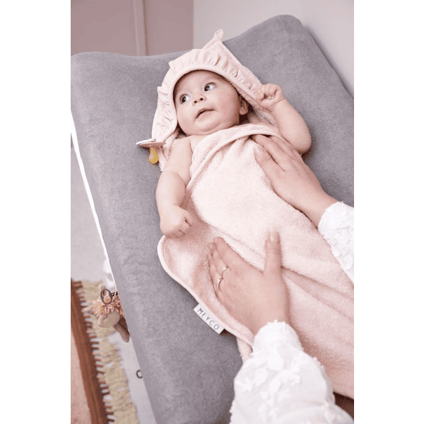 MEYCO Kapuzentuch Frottee Ruffle Soft Pink Meist gekauft