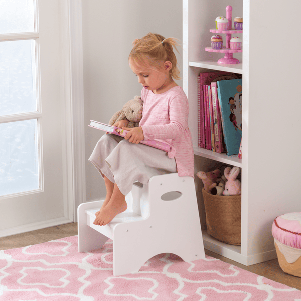 KidKraft® Zweistufige Trittleiter weiß Flash Sale