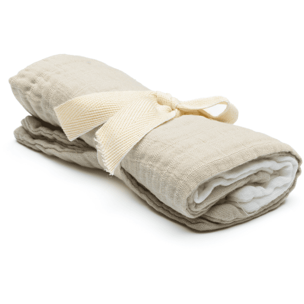 kindgsrad Musslin Waschhandschuhe evasknely 5er-Pack beige VIP-Rabatte