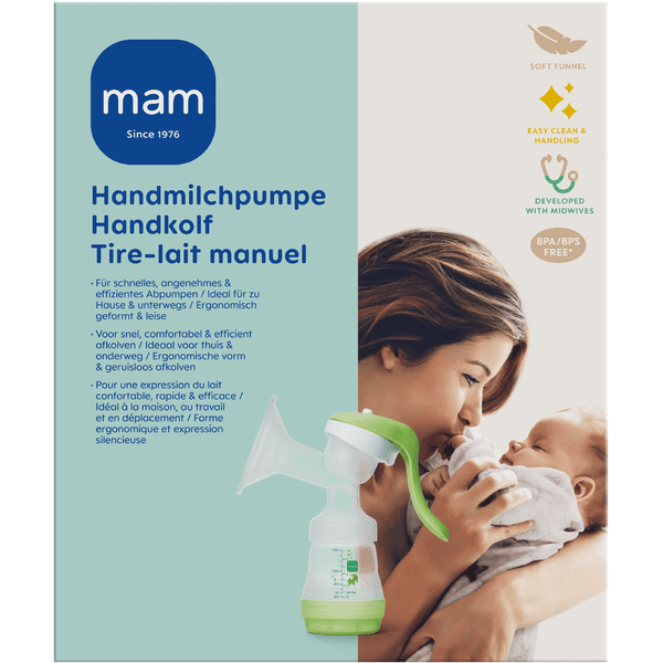 MAM Handmilchpumpe manuell grün Kostenlose Rückgabe