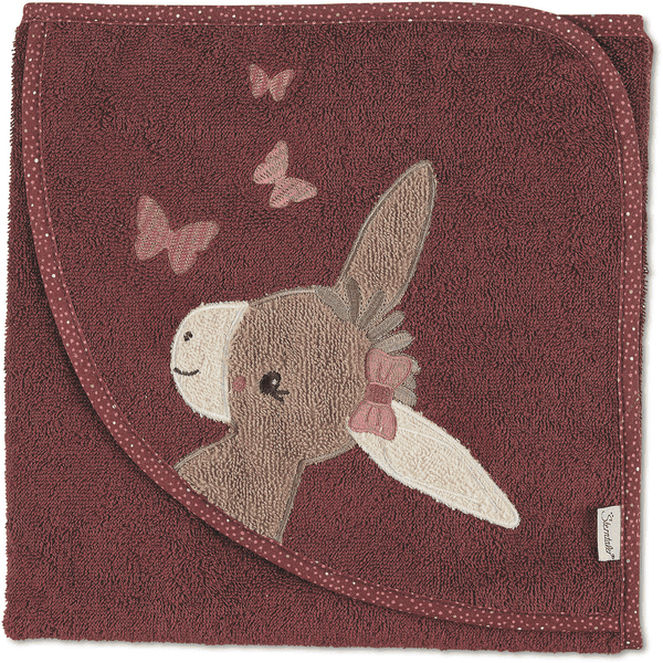 Sterntaler Kapuzenbadetuch Emmily dunkelrot 80 x 80 cm Bis zu 60% Rabatt