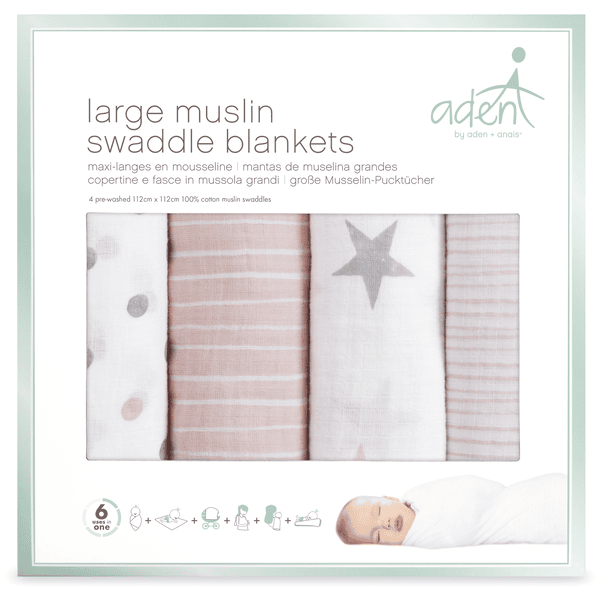 aden® Pucktücher doll rosa 4er Pack Outlet