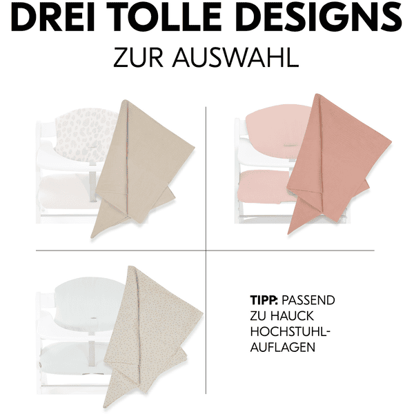 hauck Spucktücher Cuddle N Clean 3er Set Beige Dots/Cork/Beige Valentinstagsangebot