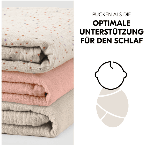 hauck Spucktücher Cuddle N Clean 3er Set Beige Dots/Cork/Beige Valentinstagsangebot