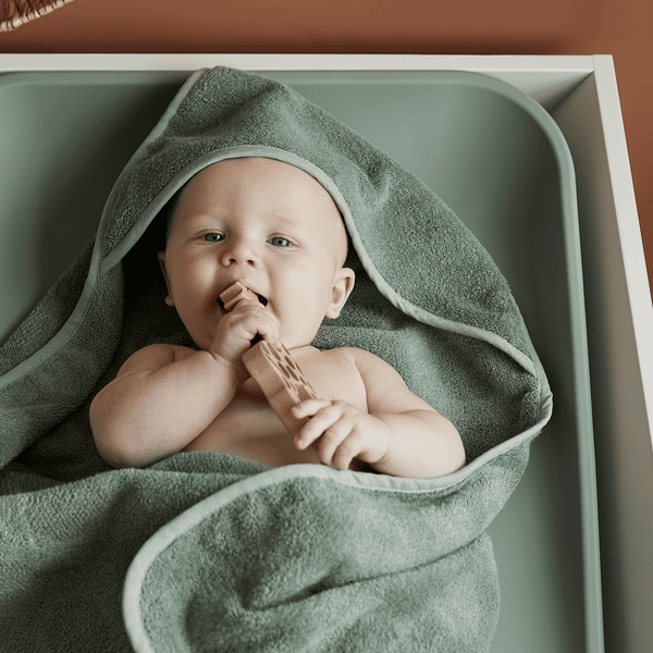 Leander Kapuzenbadetuch sage green Bis zu 50% Rabatt