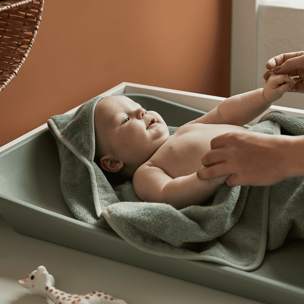 Leander Kapuzenbadetuch sage green Bis zu 50% Rabatt