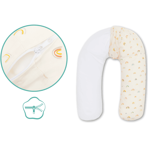 fillikid Stillkissen Rainbows beige 190 cm Nur für heute