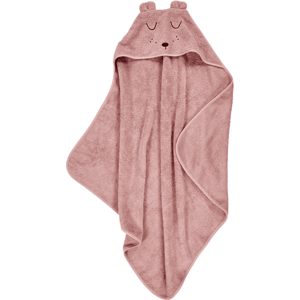 Alvi® Frottier-Set Kaputzenbadetuch & Waschhandschuh rosa Heißer Verkauf