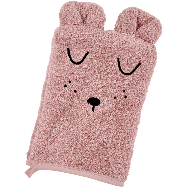 Alvi® Frottier-Set Kaputzenbadetuch & Waschhandschuh rosa Heißer Verkauf