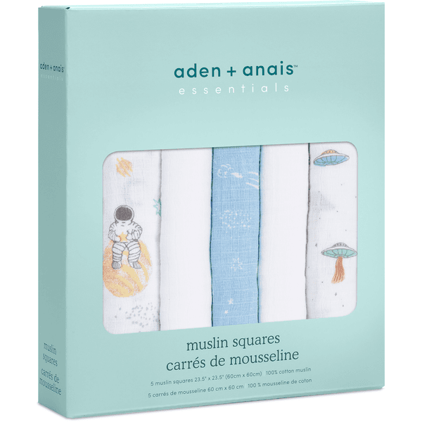 aden + anais™ essentials Spucktücher space explorers 5er-Pack Vierteljährliche Förderung