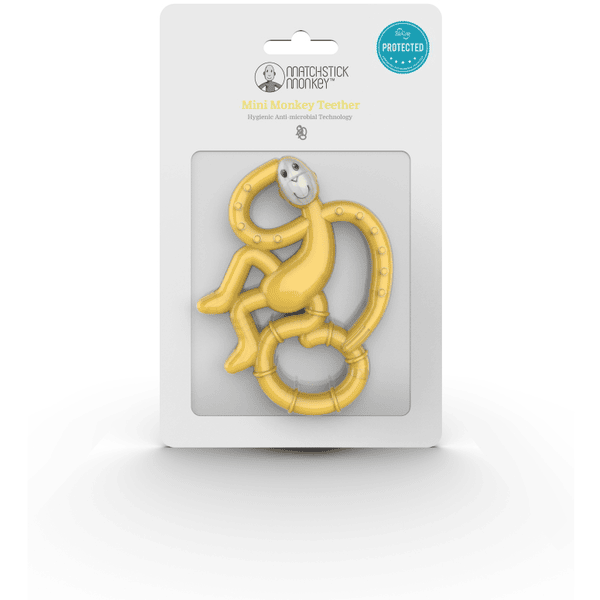 MATCHSTICK MONKEY™ Beißring Affe mini, gelb Super Rabatt