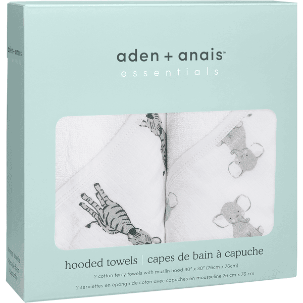 aden + anais™ essentials Kapuzenbadetuch 2er-Pack safari babes Schlussverkauf