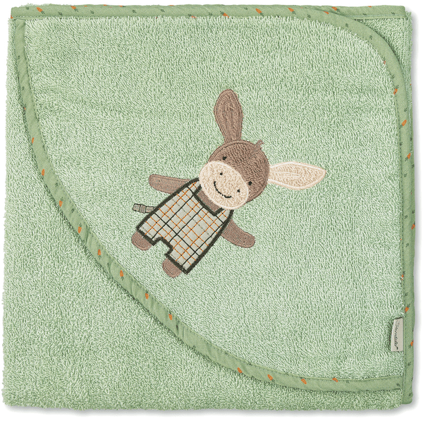 Sterntaler Kapuzenbadetuch Emmilius hellgrün 100 x 100 cm Top Angebot