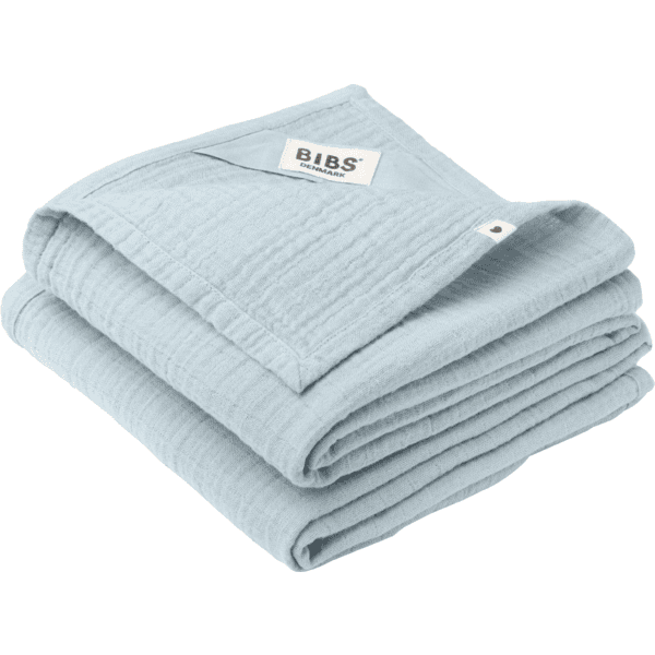 BIBS BIBS Mulltücher 2er Set 70 x 70 cm Baby Blue Online Outlet