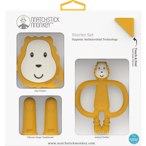 MATCHSTICK MONKEY™ Beißring Starter Set Ludo Löwe Zeitlich begrenztes Angebot