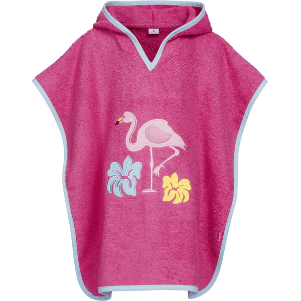 Playshoes Frottee-Poncho Flamingo pink