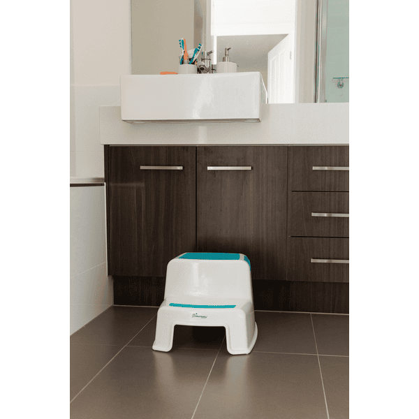 Dreambaby® Tritthocker mit Stufen in weiß/aqua Fabrikladen