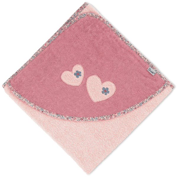 Sterntaler Kapuzenbadetuch Mabel zartrosa 100 x 100 cm