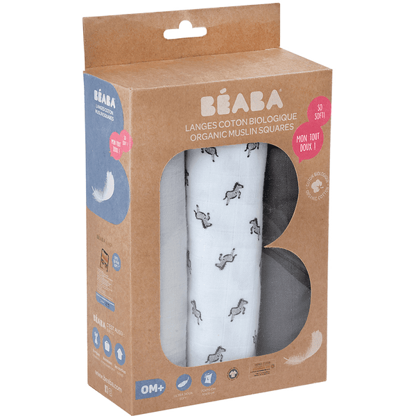 BEABA® 3er Set Pucktücher Savanne Im Verkauf