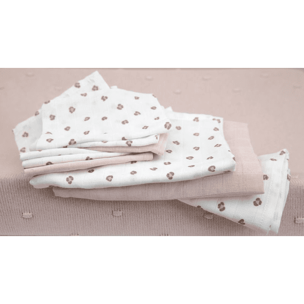 Meyco Musselin Mullwindeln 3er Pack Mini Panther Soft Pink Rabatt