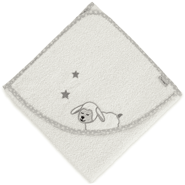Sterntaler Kapuzenbadetuch Stanley ecru 100 x 100 cm Saisonschlussverkauf