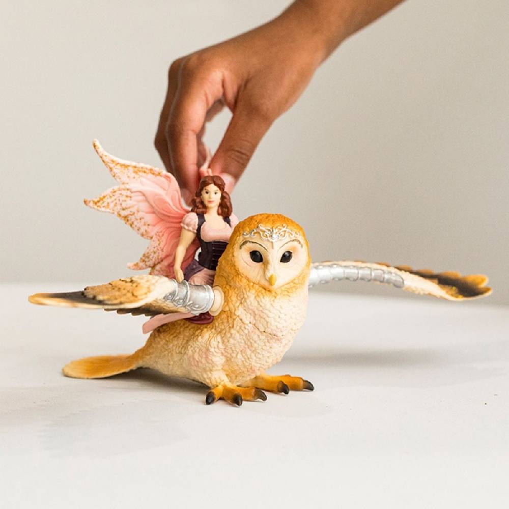 Schleich Elfe auf Glitzer-Eule Clearance-Verkauf