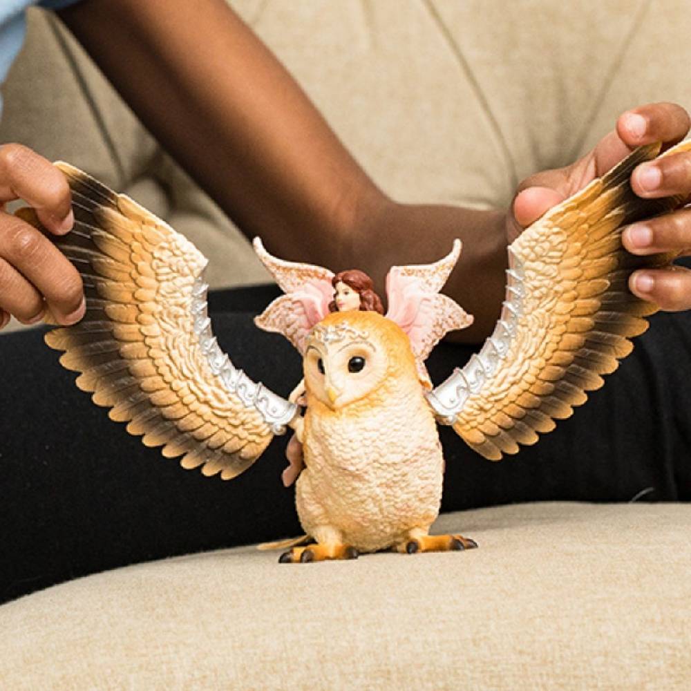 Schleich Elfe auf Glitzer-Eule Clearance-Verkauf