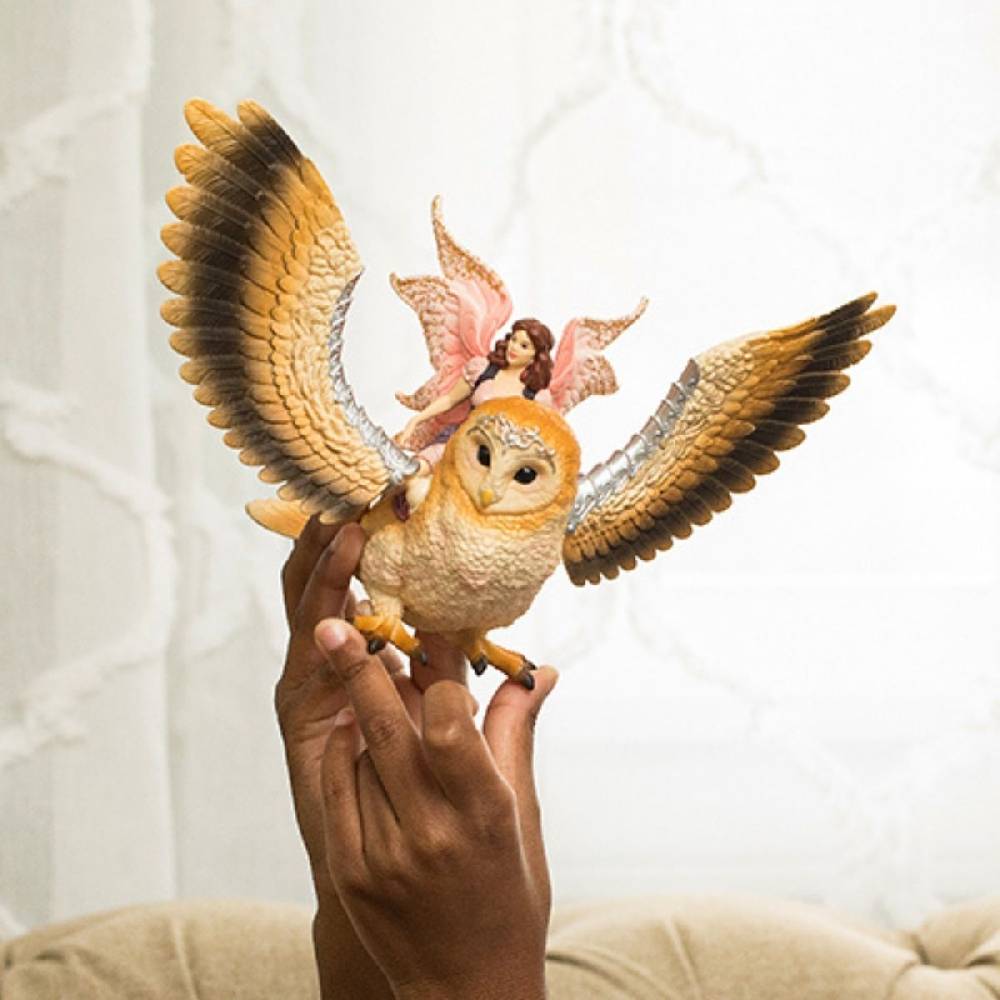 Schleich Elfe auf Glitzer-Eule Clearance-Verkauf