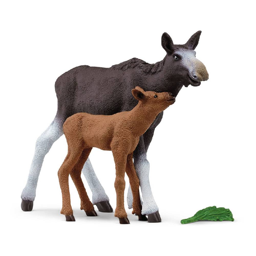 Schleich Elchkuh mit Kalb Cyber Monday