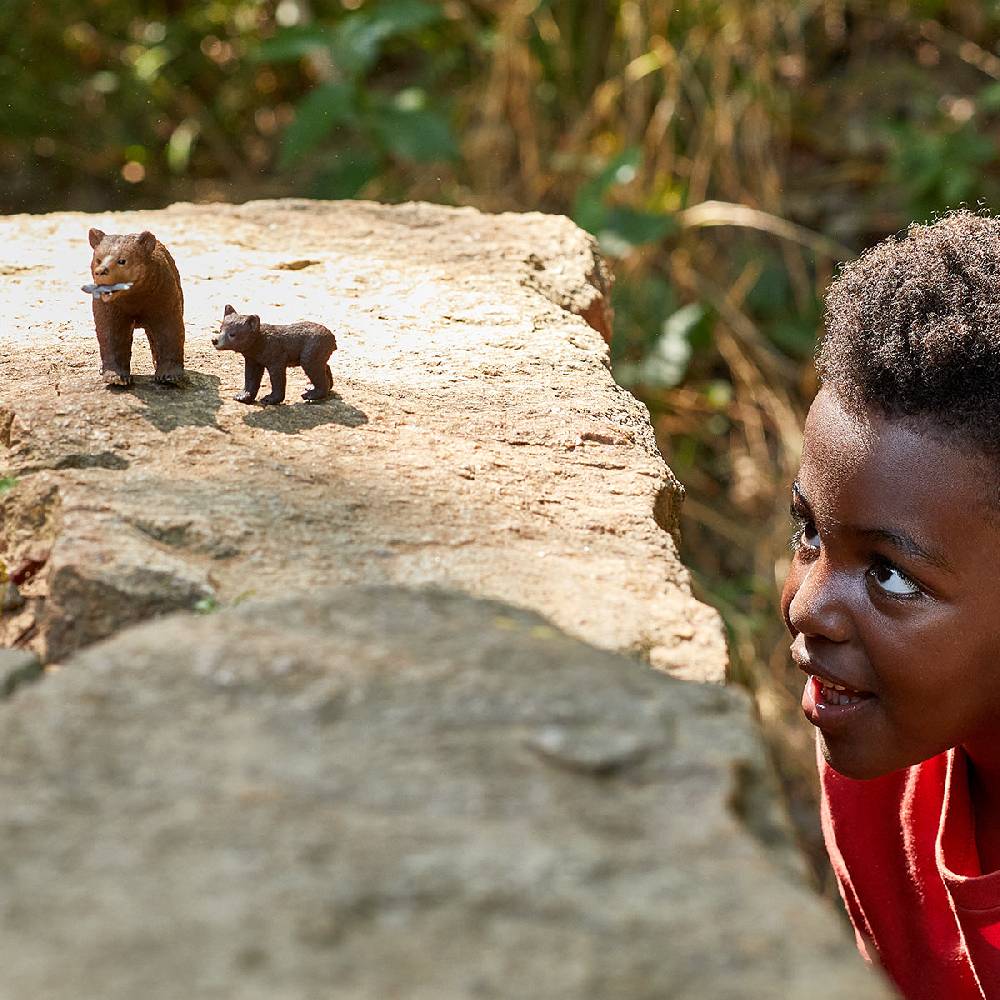 Schleich Grizzlybär-Mutter mit Jungem Rabatt