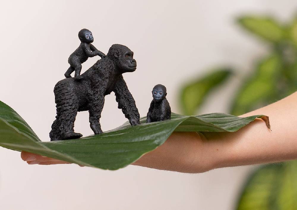 Schleich Flachland Gorilla Familie Begrenztes Angebot