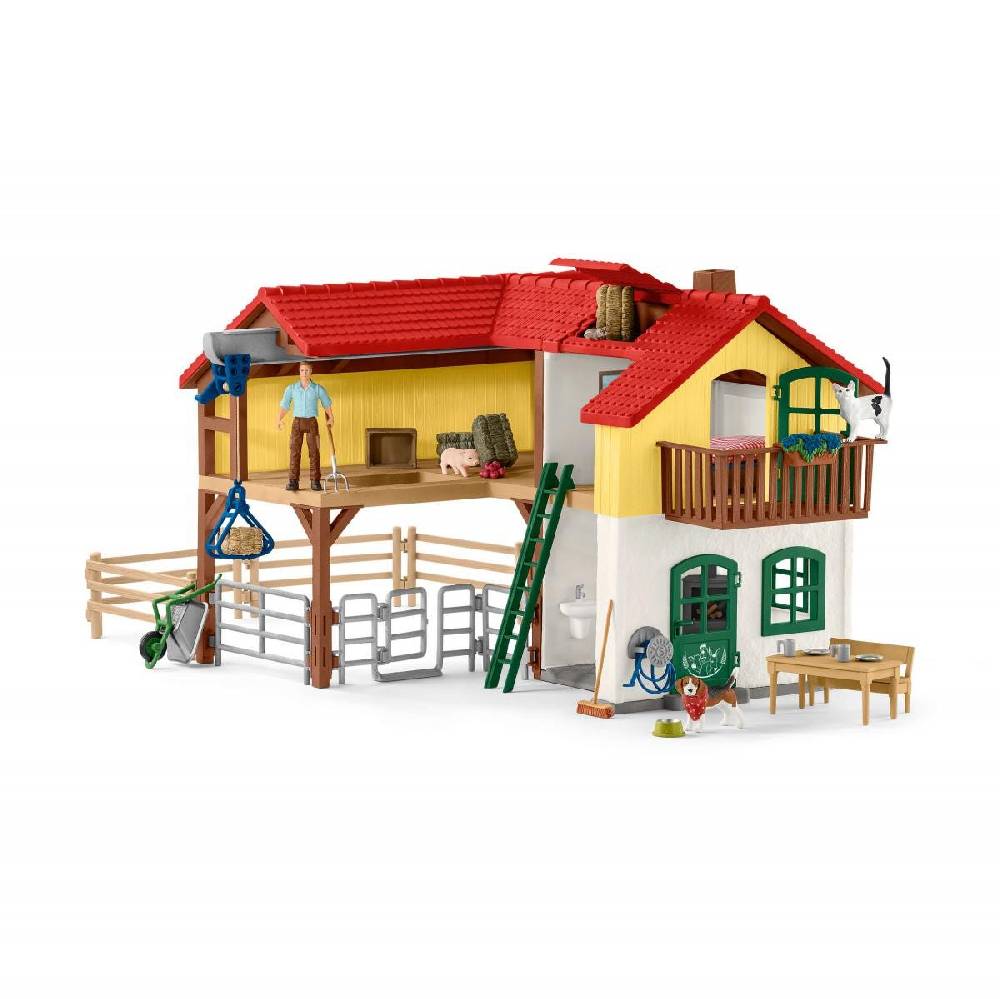 Schleich Bauernhaus mit Stall und Tieren Neueste Stile